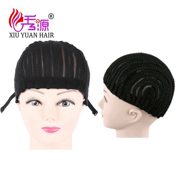 Xiuyuan Cornrow Wig Caps For Making Sexy Hair Products With Adjustable Strap Synthetic Hair For Braiding Black Wig Cap Crochet Hair