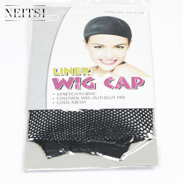 Neitsi Cheap Nylon Hairnet Hair Nets 10PCS/BAG Black Hair Caps for Hair WIGS