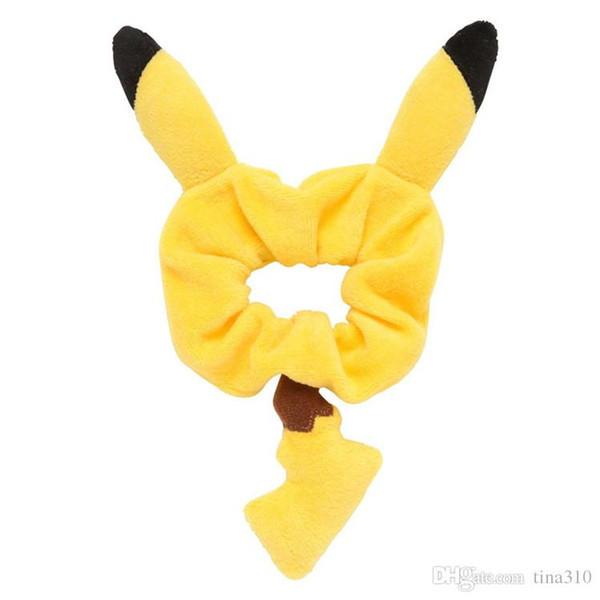 Creative Pikachu hair bands Cute cartoon bands female elastic hair band South Korea is contracted cloth art hair accessories B0413