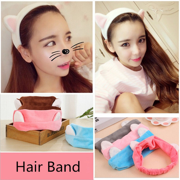 The cat ear headband cartoon hair accessories face scarf sell germination straps South Korea head hoop Liu Haifa hoop hair band B0696