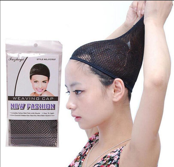 20 pcs NEW Fishnet Wig Cap Stretchable Elastic Hair Net Snood Wig Cap hair net wig net