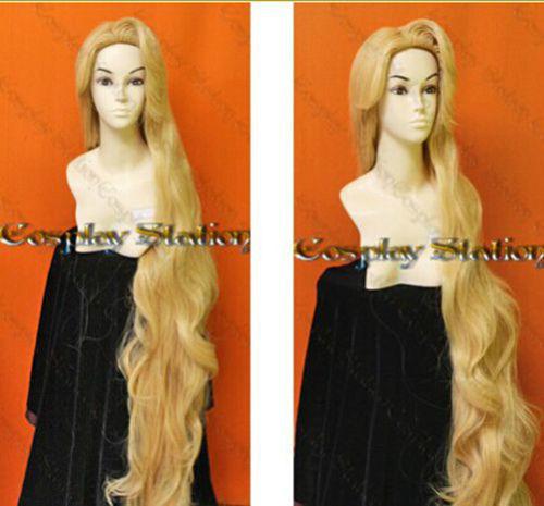 Rapunzel Custom Styled Wig 150cm Resistance High-temperature Mixed Gold Wig Hair