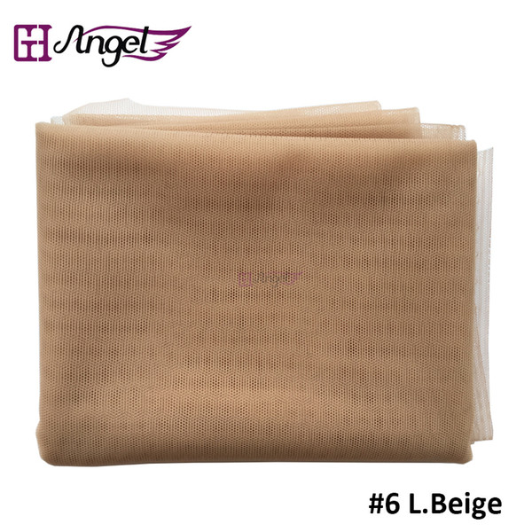 Angels Swiss Lace Net For Wig Making And Wig Caps Lace Wigs Material Lace Closure Accessories 7 Colors Available Beige