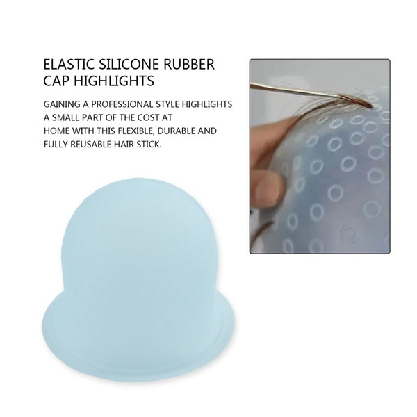 Caps 1Pc Professional Reusable Hair Colouring Highlighting Dye Cap Frosting Tipping Dyeing Hair Care Styling Tools Blue Color H7JP