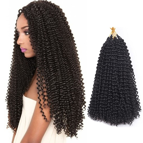 Water Wave Crochet Braids Curly Hair Freetress Crochet Curly Hair Synthetic Kinky Curly Crotchet Bulk Braiding Hair Extensions