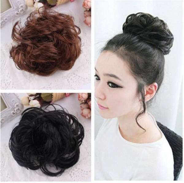 3 colours Best Selling Women Free Style Hair Curler Wig Puff Bud Elastic Hairbands Hair Ties Hair accessories