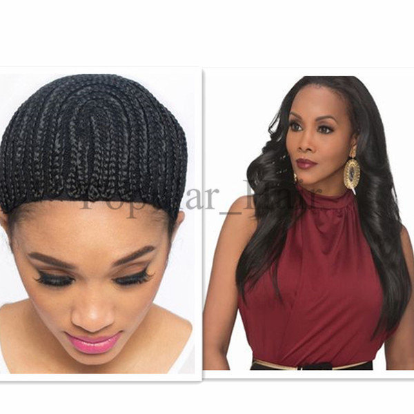 Freetress braided cornrow wig caps adjustable cap with elastic band,cap wet lace wig for weaving Adjustable wig Caps for making wigs