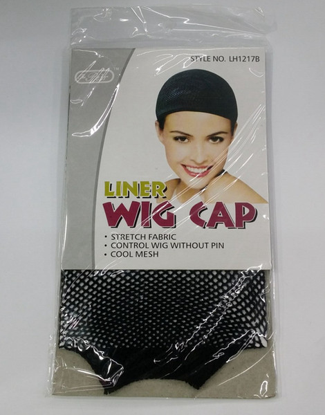 Unisex Adult 5pcs cool Mesh Stretch Fabric Breathable Liner Wig Cap Black Control Hair Under Wig