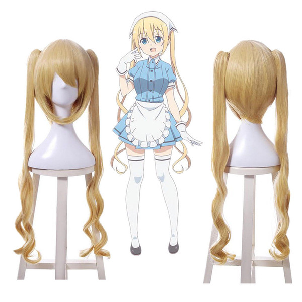 Perücke Damen Cosplay Hinata Kaho Aus Blend S Pferdesch Blond Wig