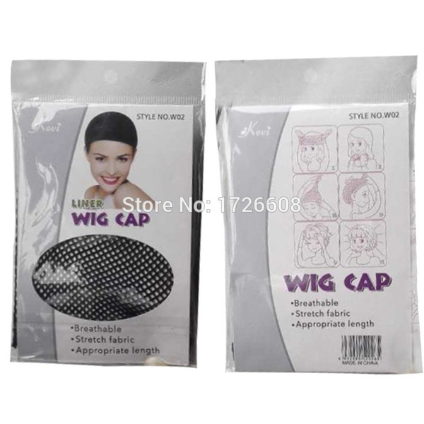 Black stretchable elastic hair nets snood wig cap cool hair mesh new cosplay wholesale unisex fits all heads stretch Wig Caps