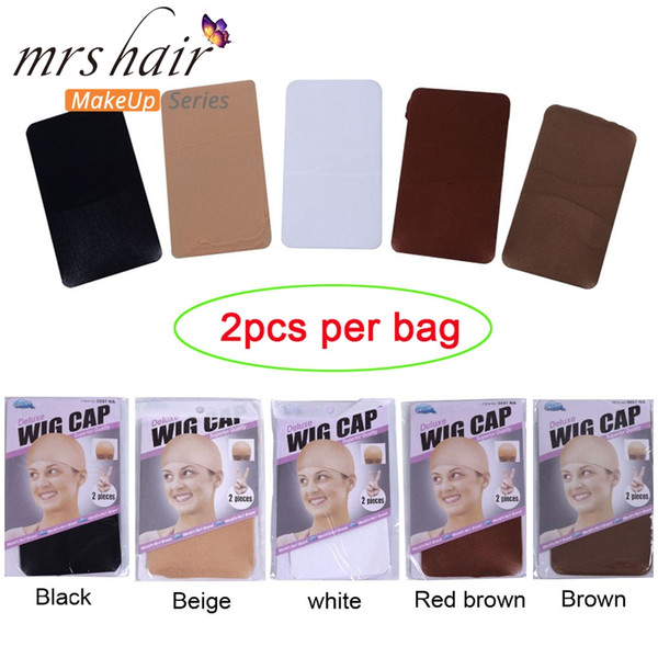 Lace Wig Cap Stretchable Elastic Hair Nets Snood Wig Cap Hairnets For Making Wigs Free Size Unisex Human Hair Extension