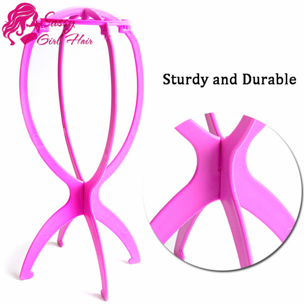 Portable Folding Plastic Stable Durable Wig Hair Hat Cap Holder Stand Display Tool Wig Stand SASSY GIRL