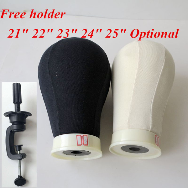 Canvas Head for Wig Making Poly Mannequin Canvas Foam Block Head 21