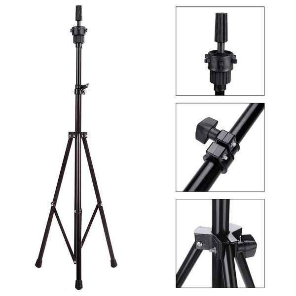 Adjustable Tripod Stand Holder Hairdressing Training Head Mold Mannequin Holder Salon Hair Clamp H14674