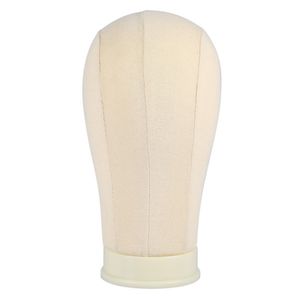 Mannequin Head Wig Stand20/23/24/ inch Beige Display Manikin Wig Stand Making Styling Canvas Head Mannequin Wig Stand