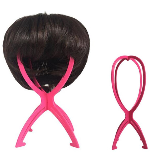 Z&F Wig Holder Colorful Stands Portable Hair Support Display Travelling Folding Plastic Wholesale Retail Unbreakable Wholesale Retail