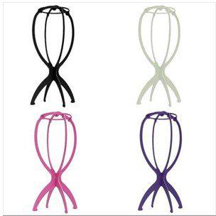 Wholesale-NEW 4pcs/lot Plastic Stable Durable Wig Stand 4 Colors Free Shipping