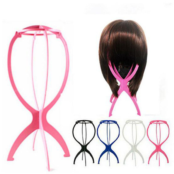 Wholesale Best Stand Holder Display Tool Folded Folding Head Stable Durable Wig Hair Hat Cap free shipping