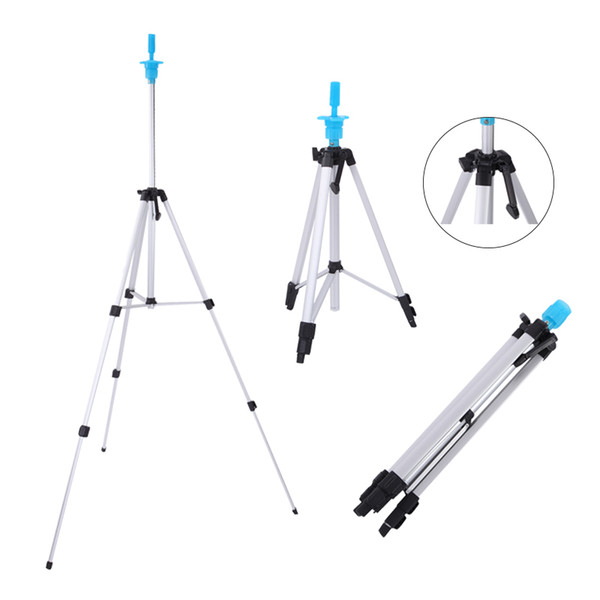 Aluminum Adjustable Tripod Stand Clamp Three Layers Training Holder Pro Salon Hair Practice Styling Accessories