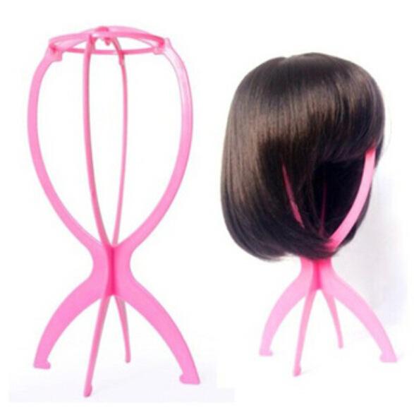 Wig Stand Folding Hard Plastic Stable Durable Hair Support Display Wigs Hat Cap Holder Tool Best Price