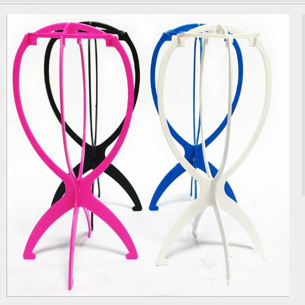 OT-56 Cheap high quality plastic wig stand, salon hair equipment stable folding hair wig stand display for free shipping!