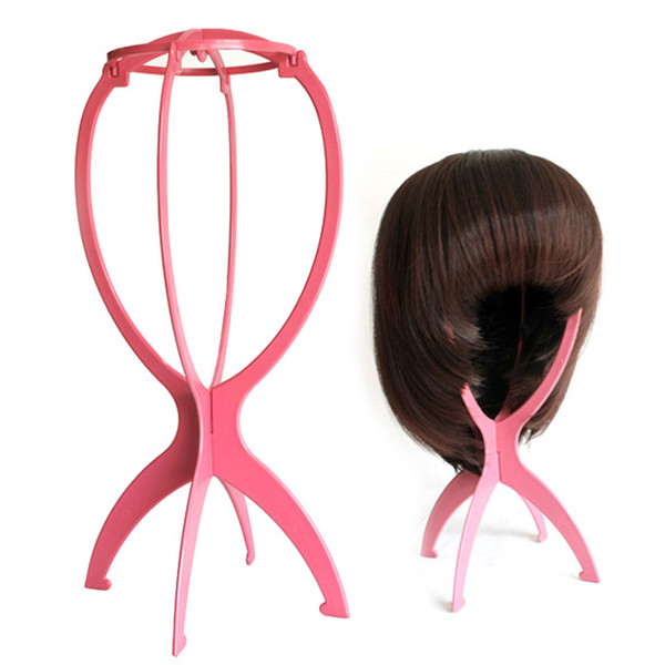 2015 1x Plastic Stable Folding Wig Hair Hat Cap Durable Stand Holder Display Hot Selling Sale free shipping