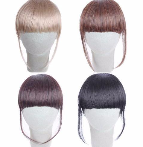 Factory Price 1pcs Women Fashion Pretty Girls Clip On Clip In Front Hair Bang Fringe Piece Stand May11 Hw