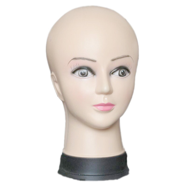 Women's Mannequin Head Hat Display Wig Torso PVC training femal head model