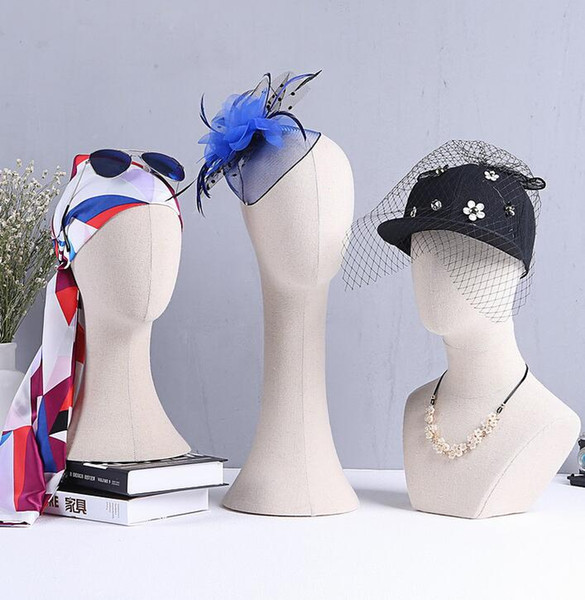 Female Styrofoam Foam Mannequin Manikin Head Model For Hat/Jewelry/Scarf Display Can be Tie-pin Cloth Head Model