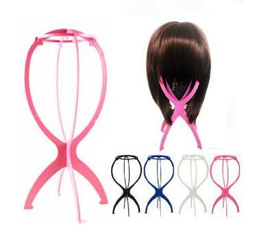 Wig Display Stand Folding Plastic Stable Durable Wig Hair Hat Cap Holder Stand Display Tool 108G