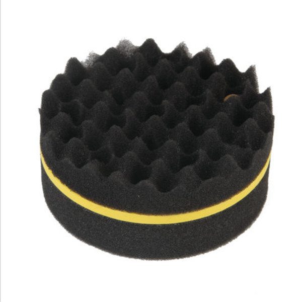 20 Packs Black Wave Curling Sponge Double Face Curling Hair Artifact Hairdressing Cleaning Sponge Brush for Children