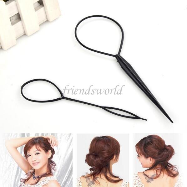 Magic Large Small Topsy Tail Hair Braid Ponytail Styling Maker Tool DHL 2pcs/pack