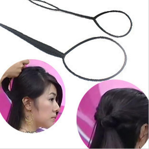 (2pcs/set) Magic Large Small Topsy pony Tail Hair Braid Ponytail Styling Maker Tool Free Shipping