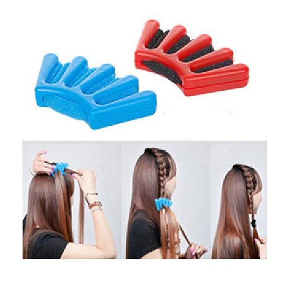 New Women Lady Hair Braiding Tool Braider Roller Hook With Magic Hair Twist Styling Bun Maker Hair Band Accessories free ship