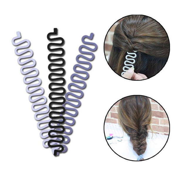 3Pcs/Lot 4 Colors Hair Braiding Braider Tools Roller With Magic Hair Styling Twist Bun Maker Accessories Tool To Weave Braid Hairs