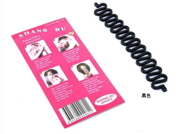 New Fashion Style French Braid Twist Magic Hair Styling Braiding Tool Roller Bun Maker Hook Black/White/Gray