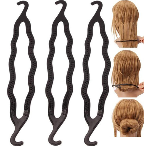 Magic Hair Pony Tail Maker Plastic Hair Styling Bun Maker Shaper Braid Holder Clip Twist Tool Hair Twist Styling Clip 5000pcs