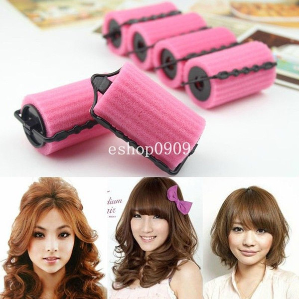 Details about New Magic Foam Rollers Sponge Hair Styling Soft Curler Twist DIY Tool Set #R8534