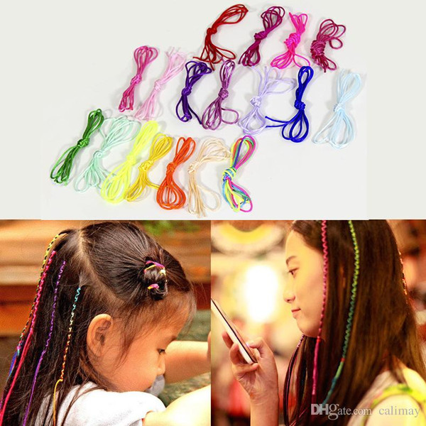 18pcs/lot Embroidery Floss Hair Strings for Box Braids Wire Wraps Hair Styling Accessories Magic Hair Braider Rope Drop Ship