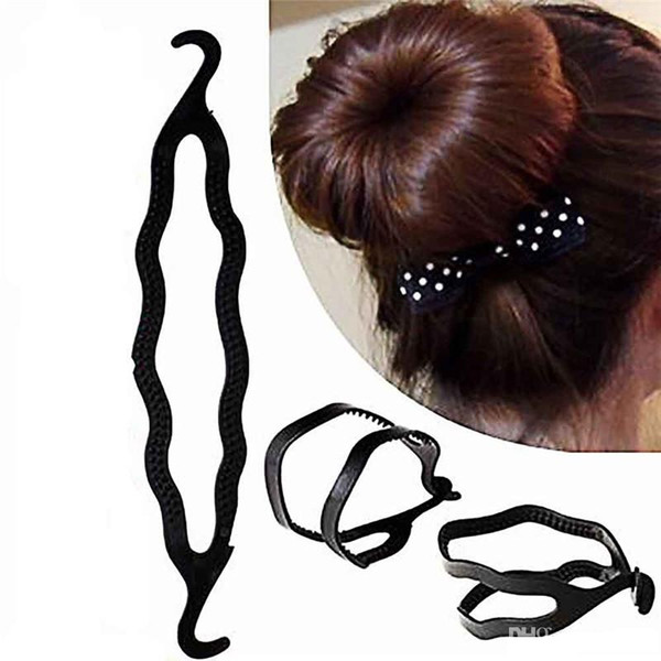 Magic Hair Pony Tail Maker Plastic Hair Styling Bun Maker Shaper Braid Holder Clip Twist Tool Hair Twist Styling Clip 3000pcs