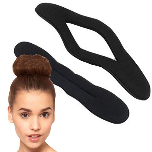 2PCS Magic Sponge Clip Foam Donut Hair Styling Bun Curler Tool Maker Ring Twist Hairpins Bun Donut Accessory Set New