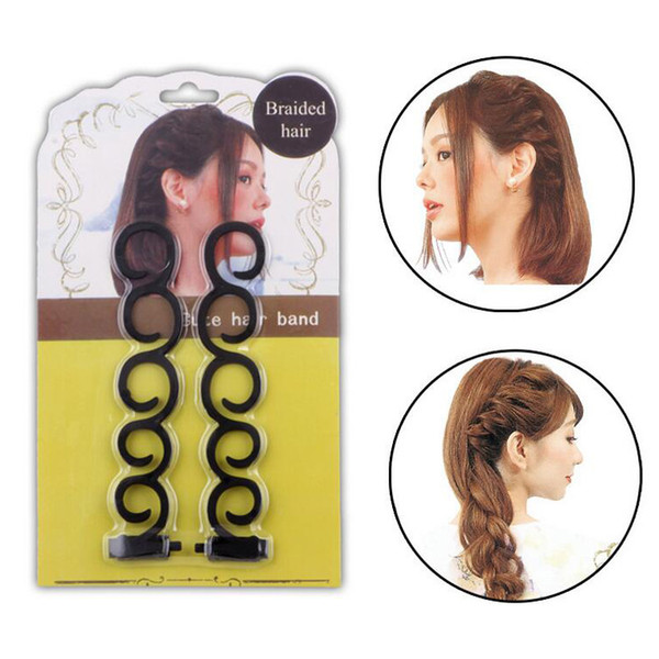 2pcs/set Women Braiding Machine Braider Tool Weave Braid Hair Styling Tools DIY Hair Style Hairdresser Accessories