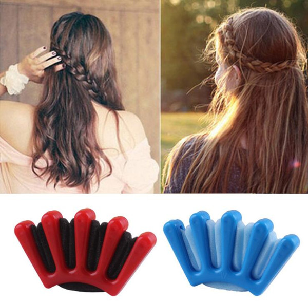 Fashion DIY Women Wonder Sponge Hair Braider Twist Styling Braid Tool Holder Hair Clip Styling Tools hair accessories