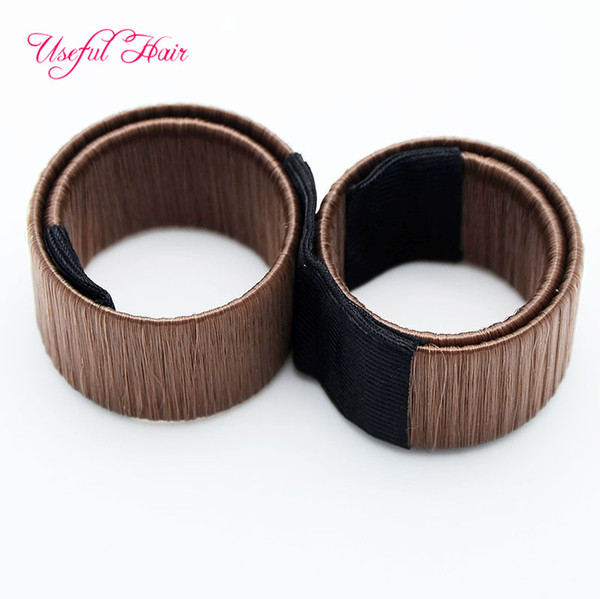 2018 new bang BROWN Braiders DIY Hair ties girl hair BLONDE DONUT FORMER FOAM HAIR MAGIC TOOLS BUN MAKER BOW BRAIDERS FRENCH