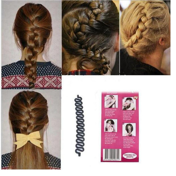 Fashion Hair Braiding Braider Tools Roller With Magic hair Twist Styling Bun Maker Hair Band Accessories