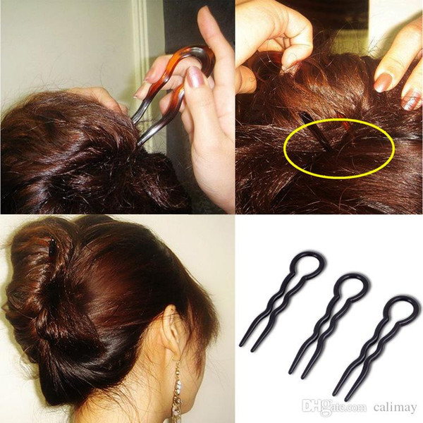 3pcs/ set Hair Styling DIY Clip Tool French Twist U-shaped Waved Hair Style Maker Hair Braider Tools