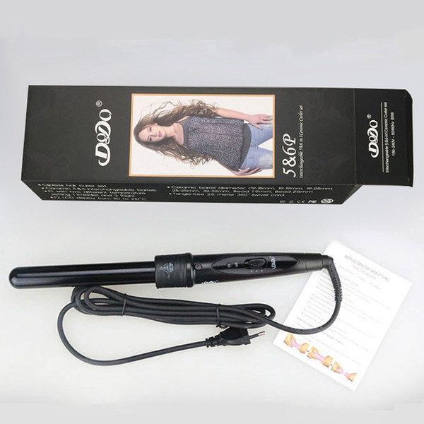 Professional DODO 5 in 1 Hair Curling Iron Hair Waver Styling Tools Styler Interchangeable Multi-size EU US Plug