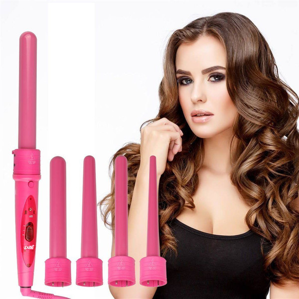 DODO 5 in 1 Hair Curling Irons Curler Interchangeable Multi-size Ceramic Curling Iron Electric Hair Curler Styling Tools US EU Plug