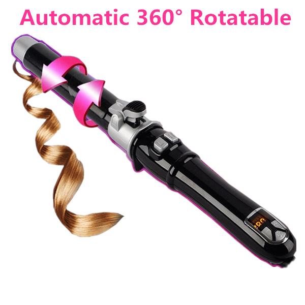 Wholesale Professional 25/28/32mm Automatic Hair Curler Clip Hair Curling Iron Rotating Magic Ceramic Styling Wand