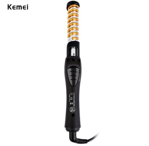 Kemei KM-1377 Portable Fast Heating Electric Air Hair Styler Brush Curling Hairbrush Curler Salon Styling Comb Auto Rotating